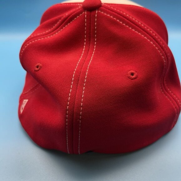 UNLV Rebels Baseball Red White Hat L-XL 7 3/8-8 M2 Technology Flexfit - Picture 3 of 7